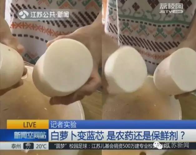 白萝卜切开是蓝心,白萝卜切开蓝心能吃吗