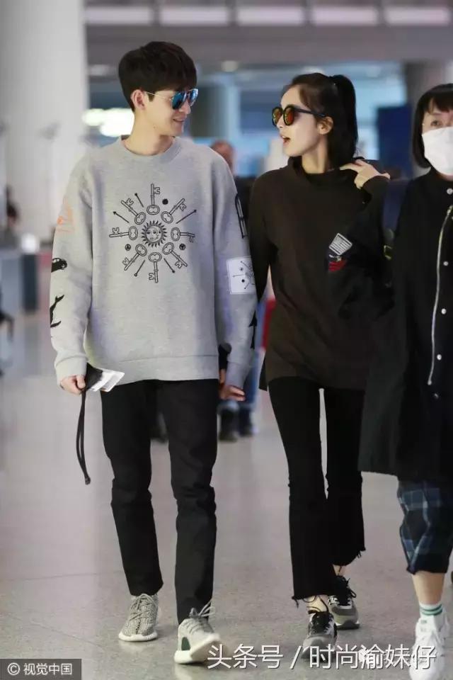 高圆圆杨幂冬季街拍look,杨幂同款回力鞋近期