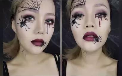 万圣节男生鬼妆简单点,万圣节快速鬼妆教程