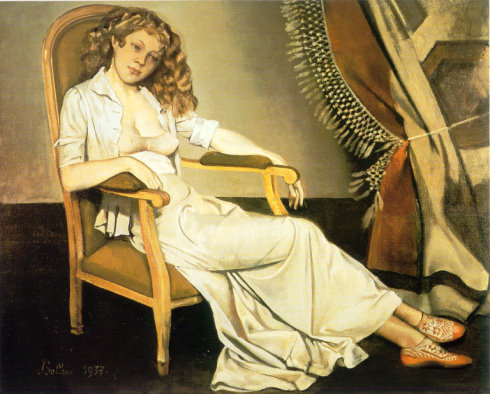 法国绘画大师巴尔蒂斯,巴尔蒂斯关于少女的画作