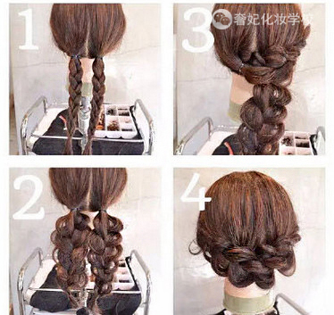 十款简单编发教程短发,背影编发发型图片大全集