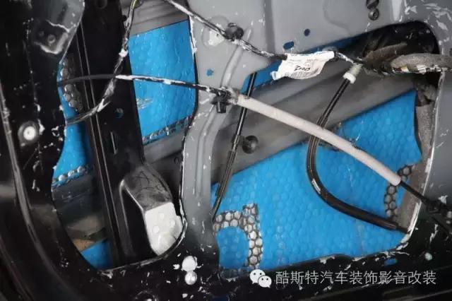 福克斯汽车隔音,福克斯车门隔音棉和止震板