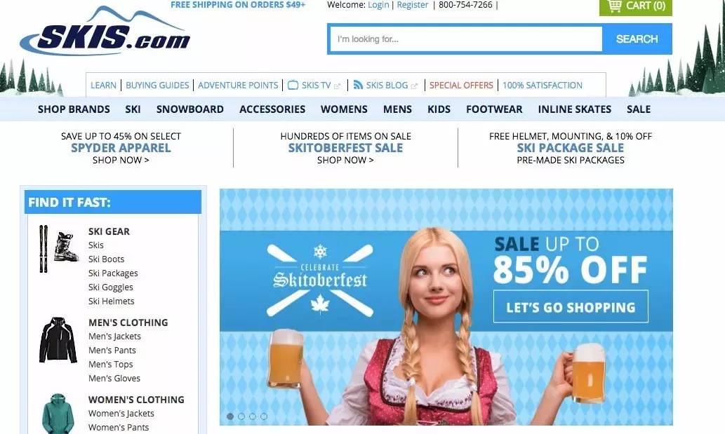 海淘滑雪用品的网站,海淘滑雪装备必须收藏的几个网站