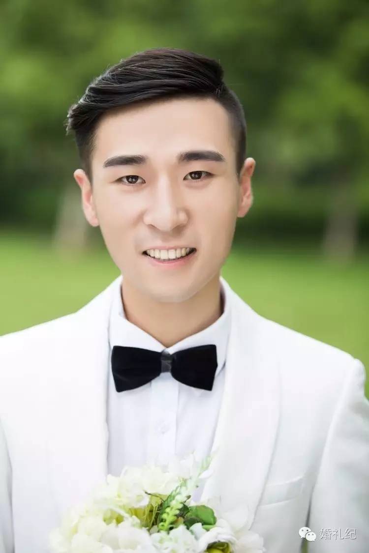 晒老公啦!老公发型对了婚纱照也能拍成韩剧海报哟