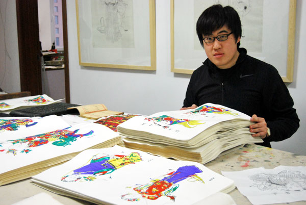 天津门神年画,年画门神一对图片