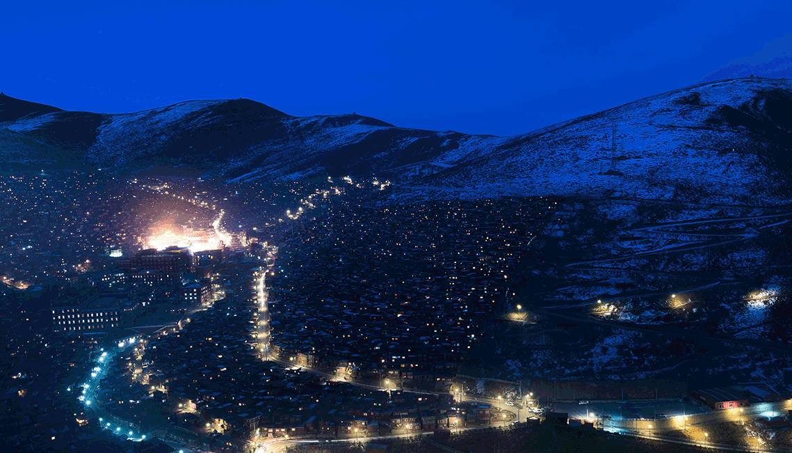 色达冬天摄影,色达冬季