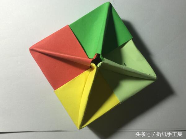 折纸零食盒子带盖,折纸一个小盒子需要用剪刀