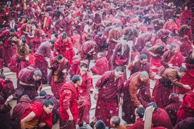 色达冬天摄影,色达冬季