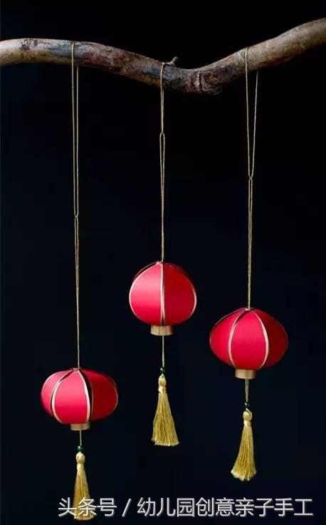 幼儿园元旦手工纸箱灯笼制作,幼儿园元旦手工主题关于灯笼制作