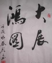 书法大展宏图欣赏,武模凯书法大展宏图