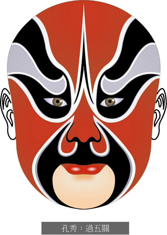 国粹脸谱重组画,国粹创意经典脸谱