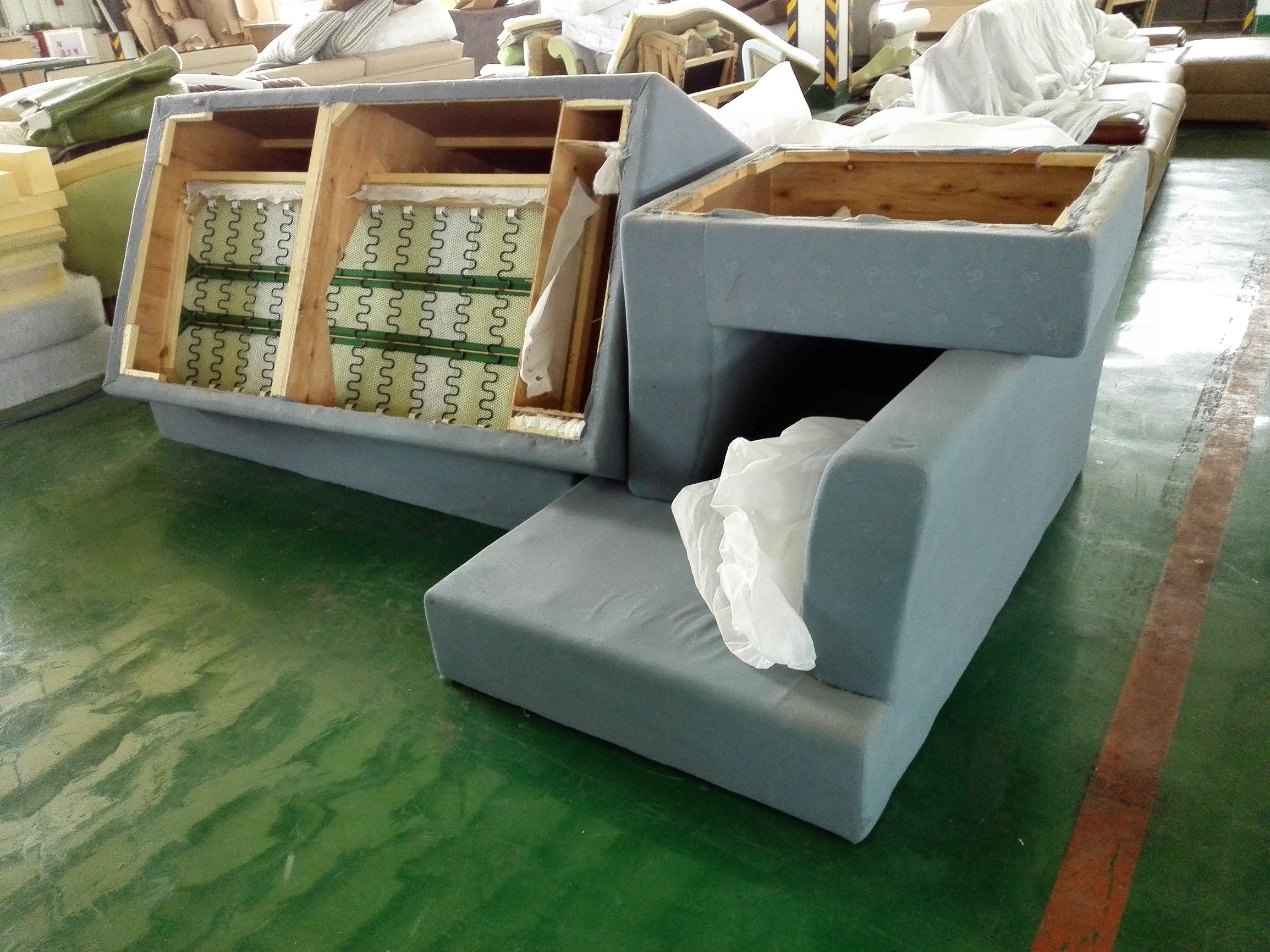 轻奢家具沙发制作过程,沙发制造工艺流程图