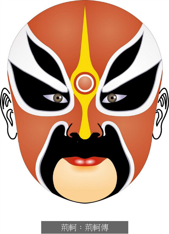 国粹脸谱重组画,国粹创意经典脸谱