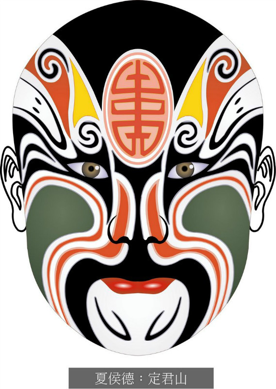 国粹脸谱重组画,国粹创意经典脸谱