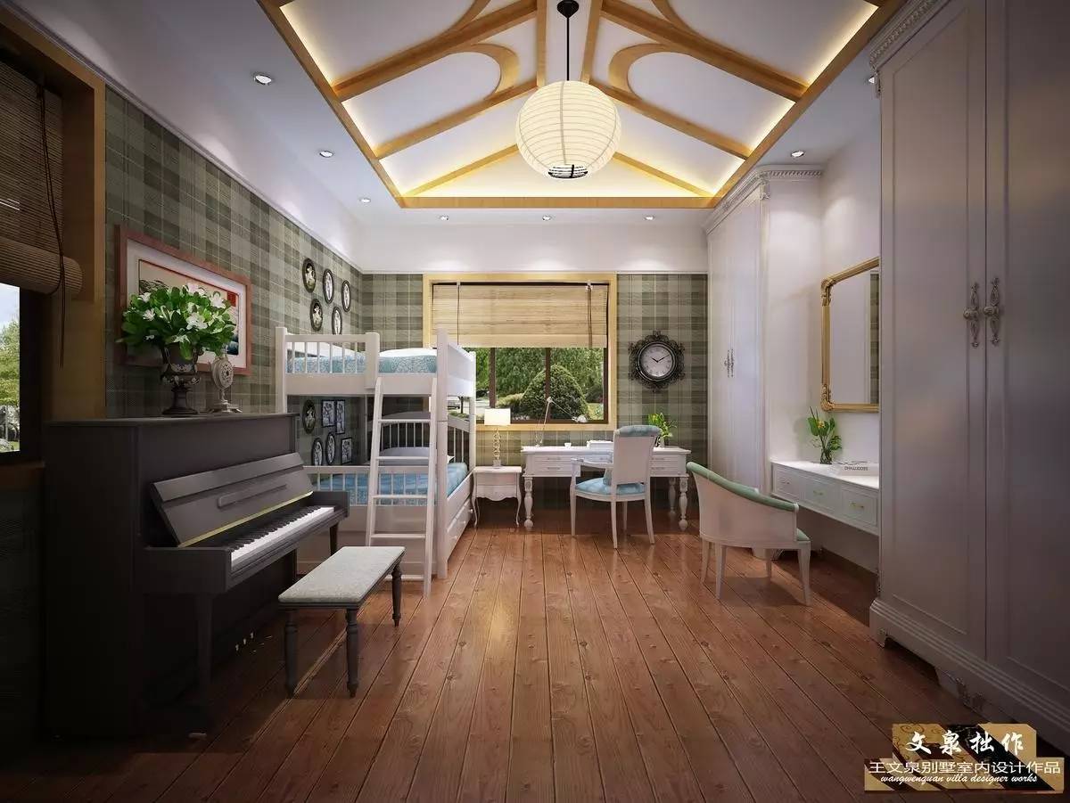 王文泉简欧别墅样板间室内设计,王文泉别墅设计