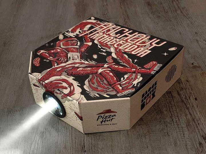 必胜客冬季新品披萨,必胜客披萨盒diy