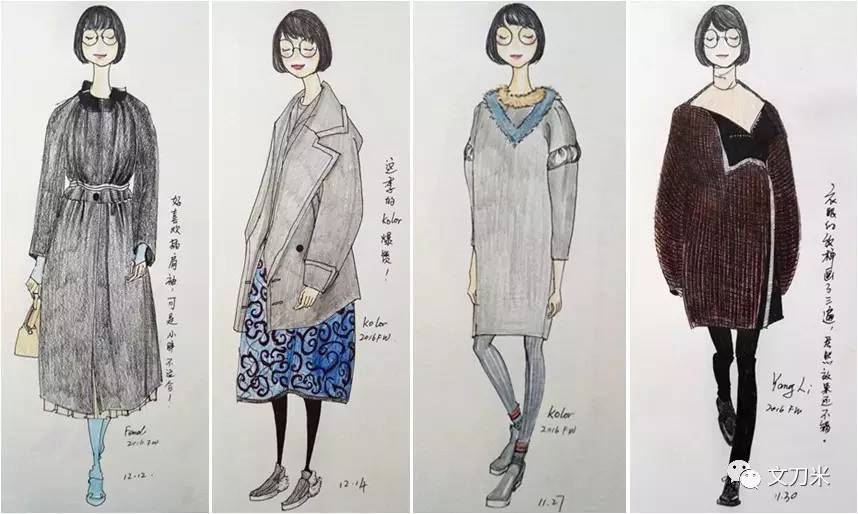 把自己每天的穿搭画出来,每天10分钟一幅速写