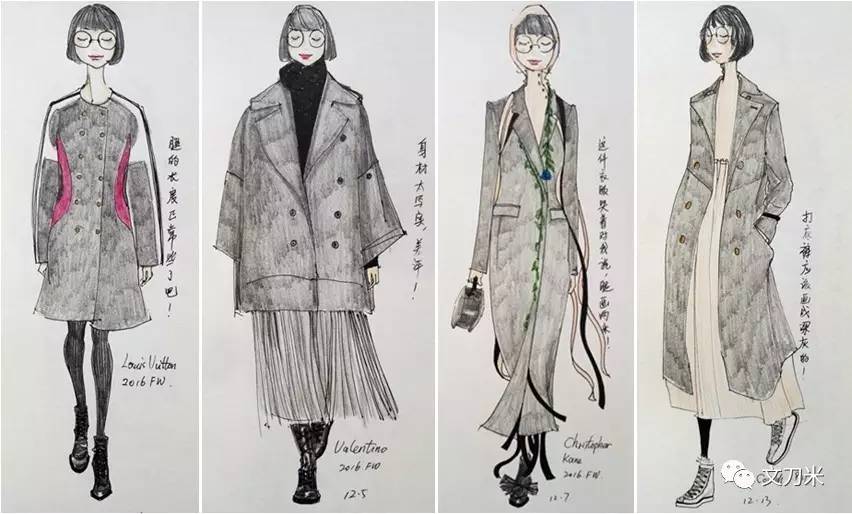 把自己每天的穿搭画出来,每天10分钟一幅速写