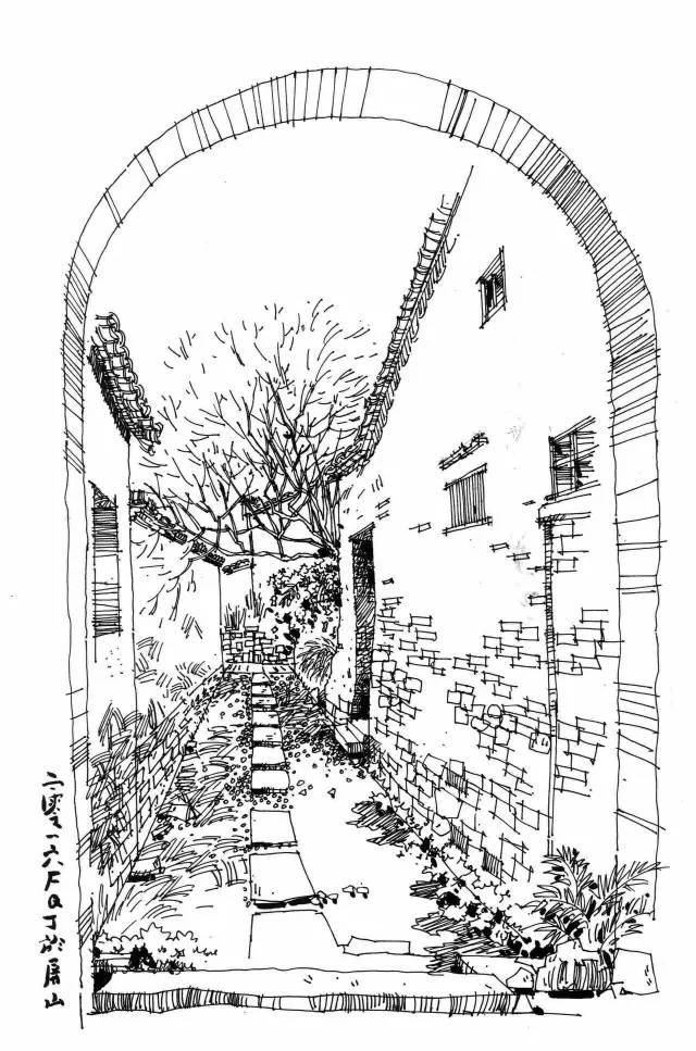 迷人的山水绘画,徽州特色烟雨江南画