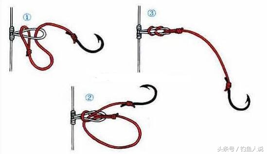 手竿鱼钩的绑法图解,海竿串钩铅坠怎么装图解