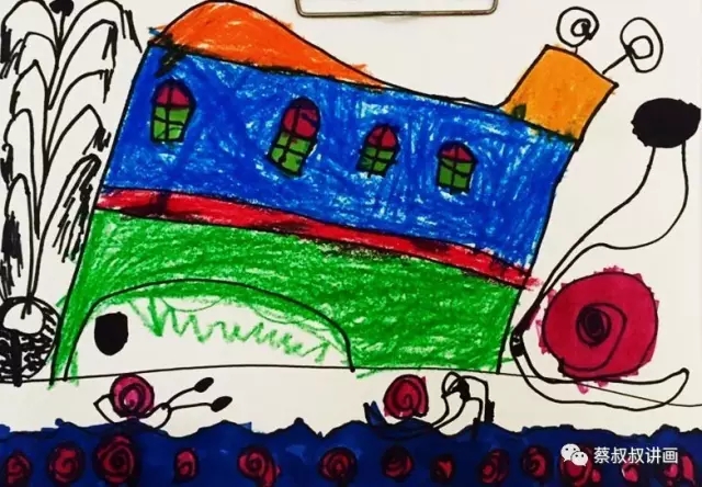 有关蜗牛的画儿童,蜗牛故事绘画