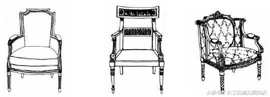 常见西洋古典家具：桌椅、折凳、榻、柜子