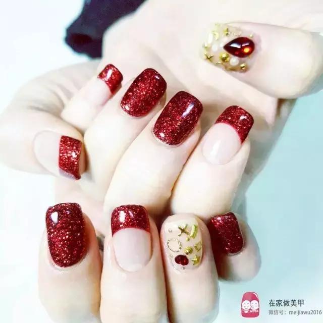 极致法式甲教程,大弧度法式半甲教程