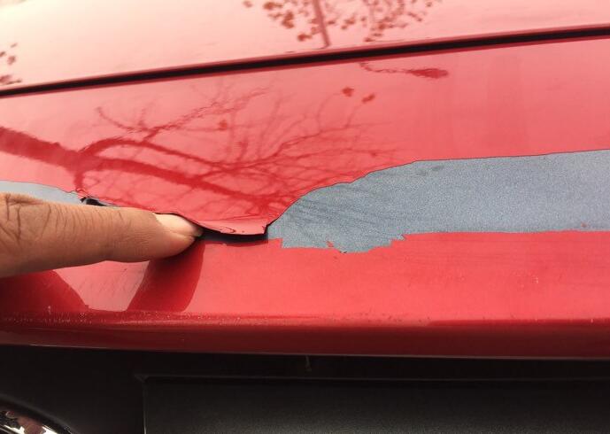 马自达cx-4尾门掉漆,马自达cx-4珠光白漆