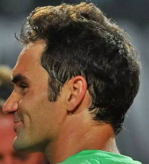 费德勒球衣演变,费德勒发型