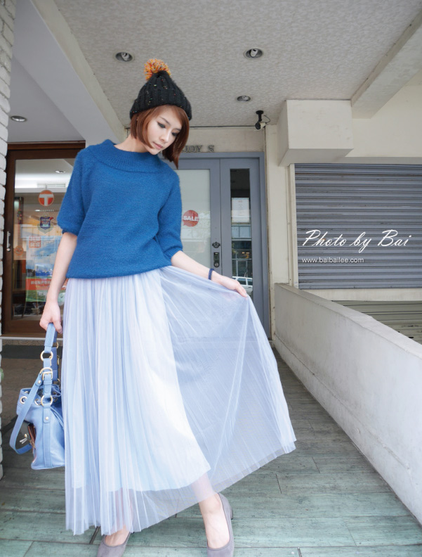 秋冬粉纱裙穿搭,穿搭春天的裙子