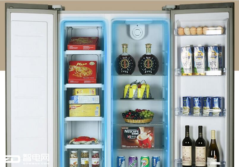 超大容量对开门冰箱推荐,智能冰箱双开门大容量高端