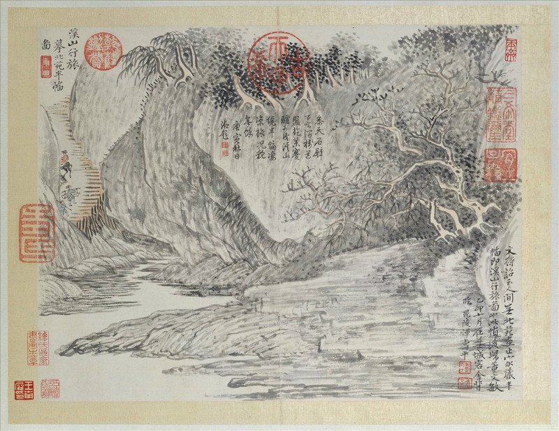 清恽寿平山水花鸟图册,恽寿平没骨花鸟画全集