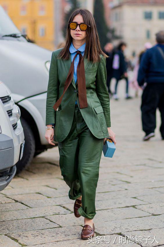 想做英姿飒爽的自己,洋气小个子时髦外套军绿色