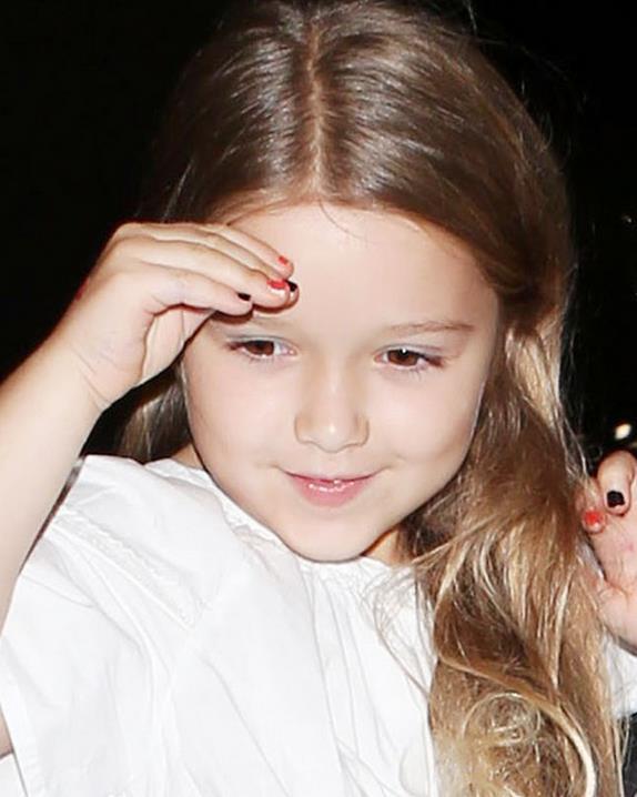 贝克汉姆女儿小七的图片,贝克汉姆女儿小七近照