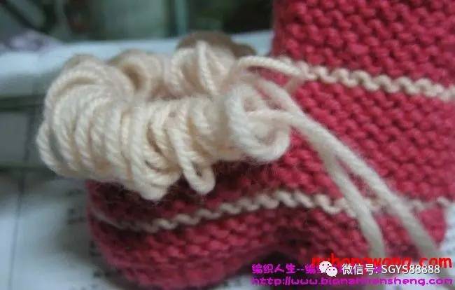 编织童鞋一岁以内的编织教程,儿童棒针编织花样及图解