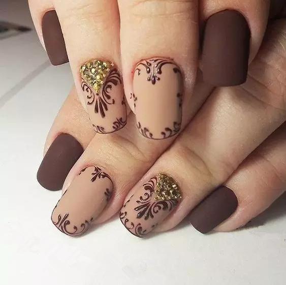 48款热门款显白新年红美甲合集,美甲48种款式图