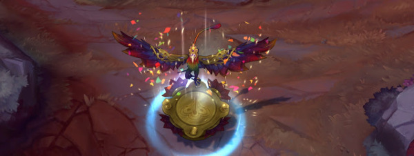 lol赛季皮肤冰鸟各个分段,lol冰鸟重甲凤凰