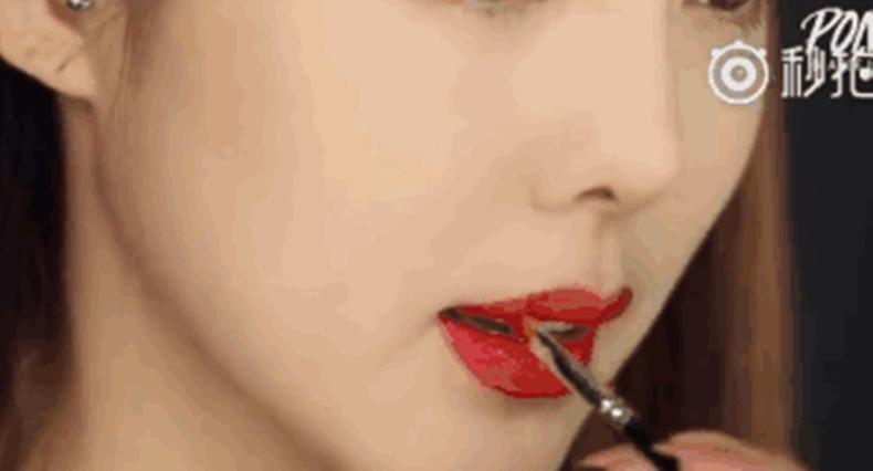 pony化妆教程优雅的秋日妆容,pony巴黎唇妆教程