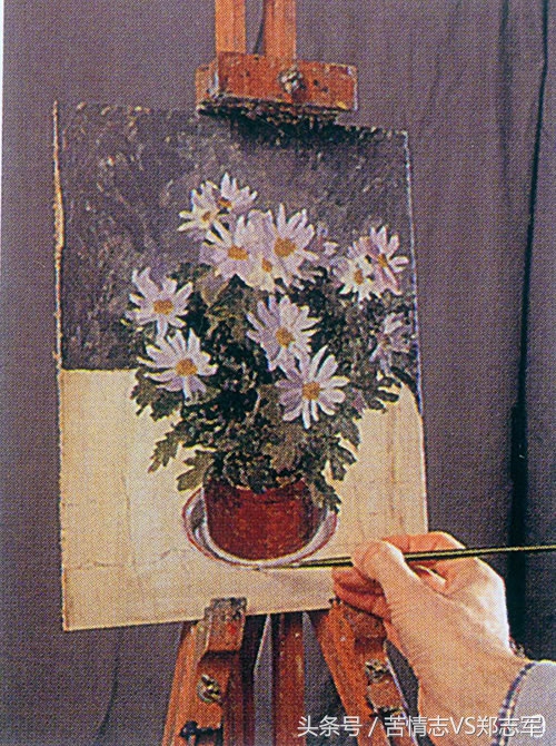 外国油画大师画牡丹视频,名家菊花油画