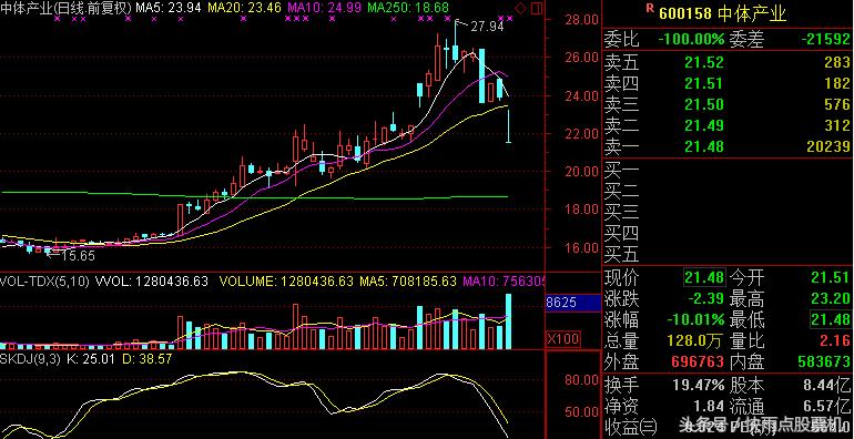 中体产业重组后股价大跌为啥,中体产业股票最新传闻