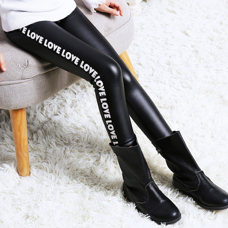 九分皮裤加绒加厚高腰弹力松紧腰,高弹力加肥加大码加厚加绒女皮裤