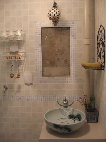 家里装修剩下的瓷砖做一个洗手台,自己家装修洗手台效果图