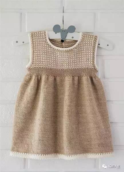 从下往上编织毛线背心裙怎样减针,毛线编织宝宝拼色背心裙图片大全