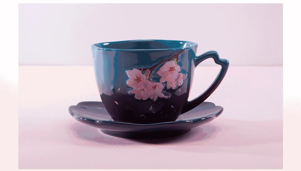 星巴克春季樱花,星巴克官方旗舰店直播樱花杯