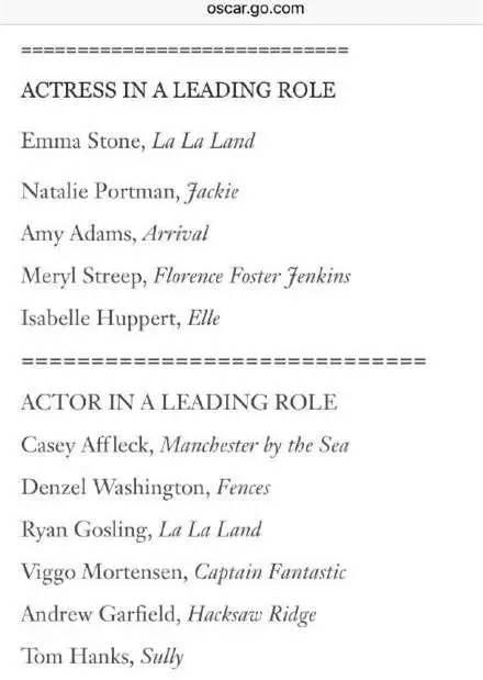 奥斯卡级别的尴尬,远不止是黑人问号脸