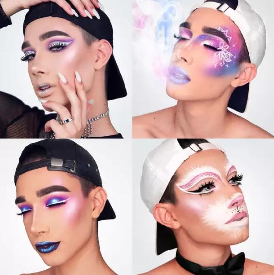 一个男的美妆博主化妆后超级美,男美妆博主化妆视频