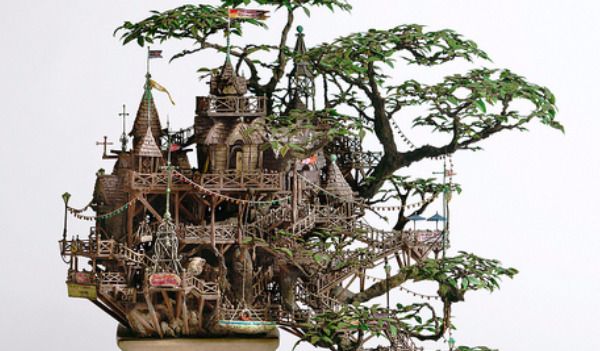 这位迷宫插画师制作的微缩景观让人想住到模型里！