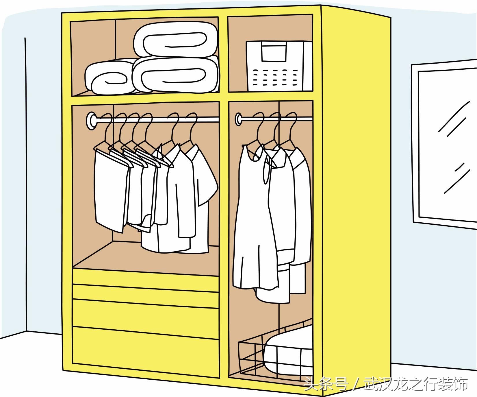 衣柜不能随便装修,衣柜不能做到顶难看