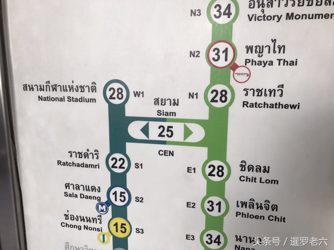 bts到暹罗百丽宫,曼谷bts线路如何换乘