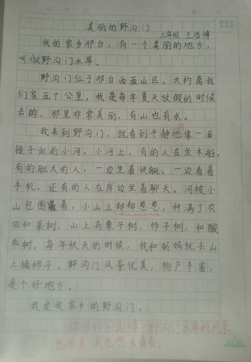 赞美邢台家乡的句子,小学生写家乡的优秀作文